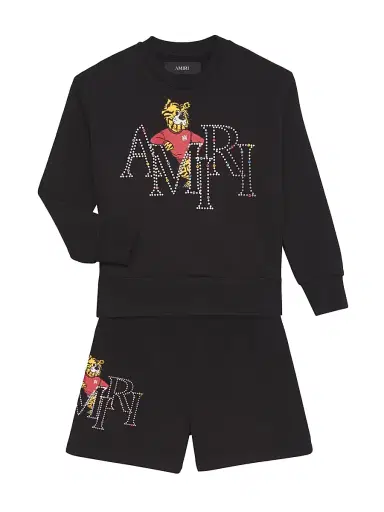 AMIRI Little Kid's & Kid's Cotton Tiger Logo Graphic Sweatshirt - Black - Size 10 | Thumbnail 2 AMIRI Little Kid's & Kid's Cotton Tiger Logo Graphic Sweatshirt - Black - Size 10 | Thumbnail 2