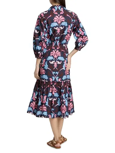 Cara Cara Women's Hutton Fleur Crest Cotton Shirtdress | Thumbnail 5 Cara Cara Women's Hutton Fleur Crest Cotton Shirtdress | Thumbnail 5