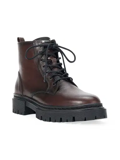 Staud Women's Henry Leather Combat Boots - Espresso | Thumbnail 2 Staud Women's Henry Leather Combat Boots - Espresso | Thumbnail 2