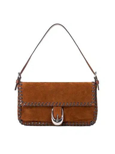 Staud Women's Harlow Suede Shoulder Bag | Thumbnail 1