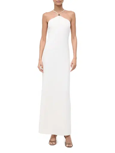 Staud Women's Calla Halter Maxi Dress | Thumbnail 2 Staud Women's Calla Halter Maxi Dress | Thumbnail 2