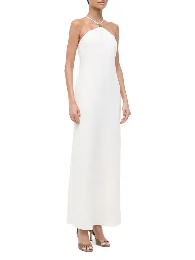 Staud Women's Calla Halter Maxi Dress | Thumbnail 3 Staud Women's Calla Halter Maxi Dress | Thumbnail 3