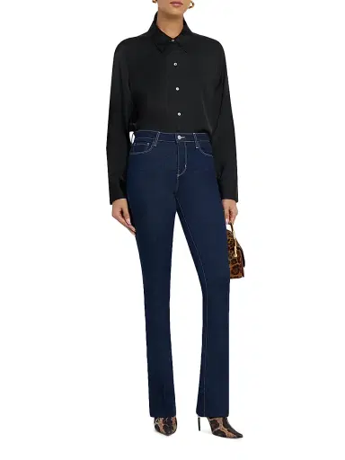 L'AGENCE Women's Ruth High-Rise Stretch Straight-Leg Jeans - Koval | Thumbnail 2 L'AGENCE Women's Ruth High-Rise Stretch Straight-Leg Jeans - Koval | Thumbnail 2