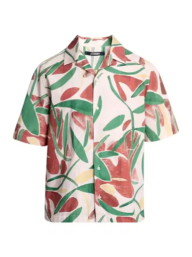 Jacquemus Men's Fonccio Camp Shirt - Size 44 | Thumbnail 1 Jacquemus Men's Fonccio Camp Shirt - Size 44 | Thumbnail 1