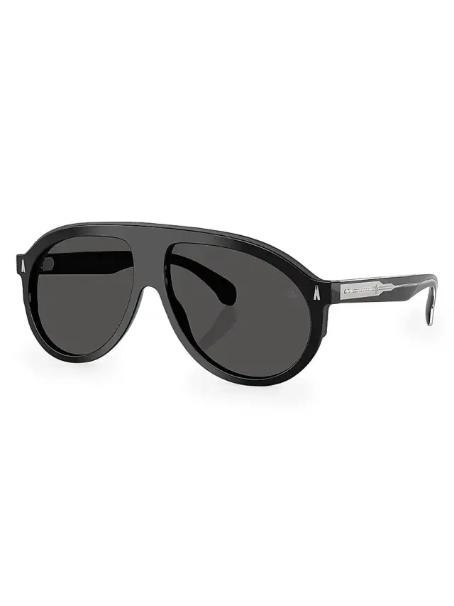 Moncler Men's Eclipse 59MM Aviator Sunglasses - Black