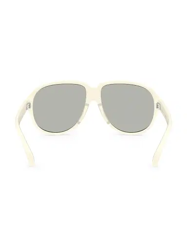 Moncler Men's Satellite 60MM Round Sunglasses - Ivory | Thumbnail 4 Moncler Men's Satellite 60MM Round Sunglasses - Ivory | Thumbnail 4