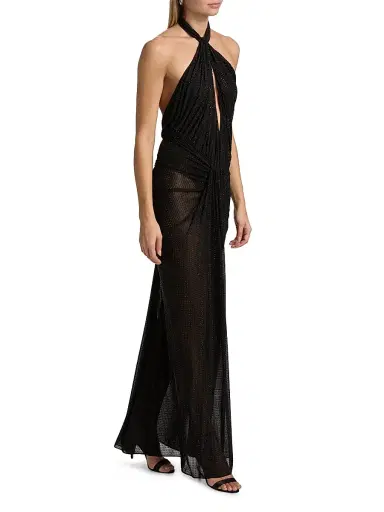Ronny Kobo Women's Katia Rhinestone-Embellished Maxi Dress | Thumbnail 4