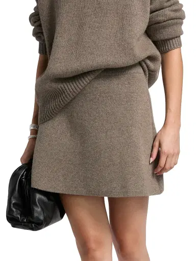 Lisa Yang Women's Clare Cashmere A-Line Miniskirt | Thumbnail 3 Lisa Yang Women's Clare Cashmere A-Line Miniskirt | Thumbnail 3