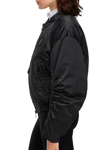 Canada Goose Women's Jade Satin & Down Bomber Jacket - Black - Size XS | Thumbnail 4