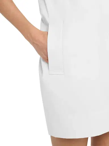 Argent Women's Cotton Sateen Shift Minidress - White - Size XL | Thumbnail 5