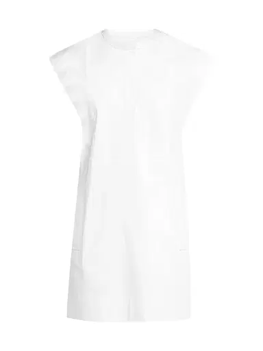 Argent Women's Cotton Sateen Shift Minidress - White - Size XL | Thumbnail 1