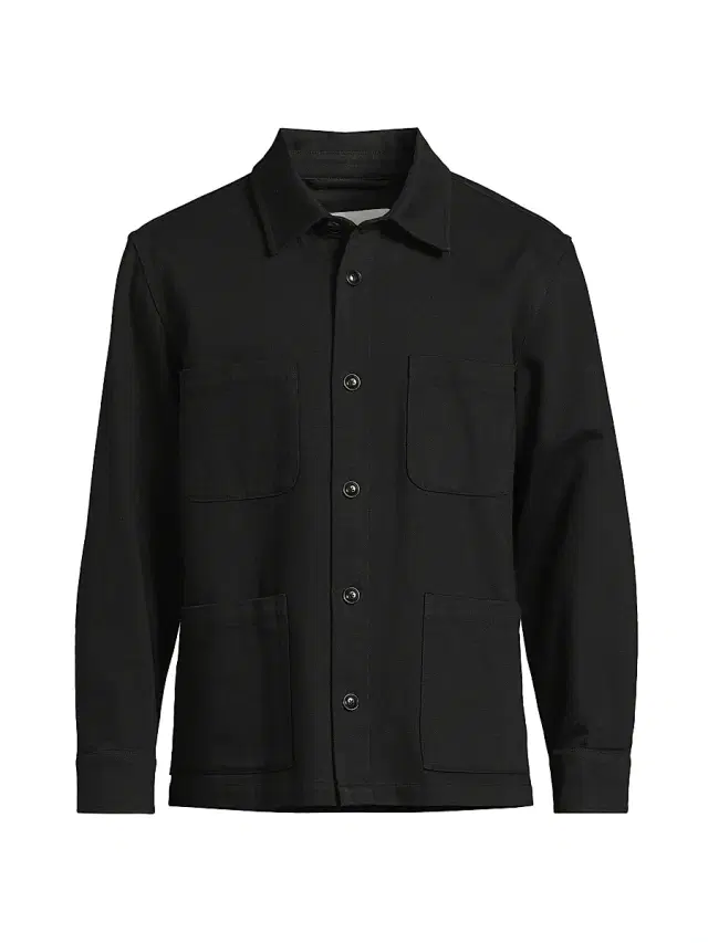 Corridor Men's Misha Cotton Overshirt - Black