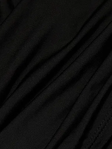 Lapointe Women's Jersey Ruched Shawl Gown - Black - Size Large | Thumbnail 7 Lapointe Women's Jersey Ruched Shawl Gown - Black - Size Large | Thumbnail 7