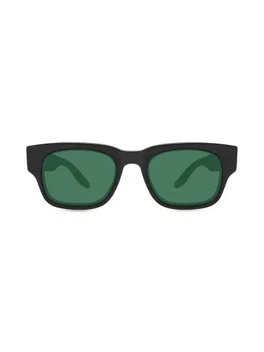BARTON PERREIRA Men's Dondi 50.5MM Rectangle Sunglasses - Black Green | Thumbnail 2