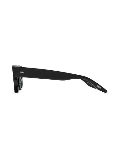 BARTON PERREIRA Men's Dondi 50.5MM Rectangle Sunglasses - Black Green | Thumbnail 3