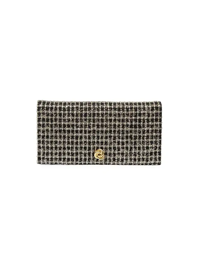Michelle Wilhite Women's Eloise Tweed Convertible Clutch - Gold