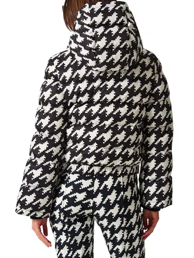 Perfect Moment Women's Polar Flare Houndstooth Down Ski Jacket | Thumbnail 4