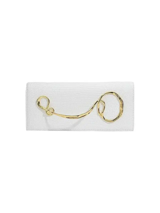 ALEXIS BITTAR Women's Lizard-Embossed Leather Clutch - Pearl