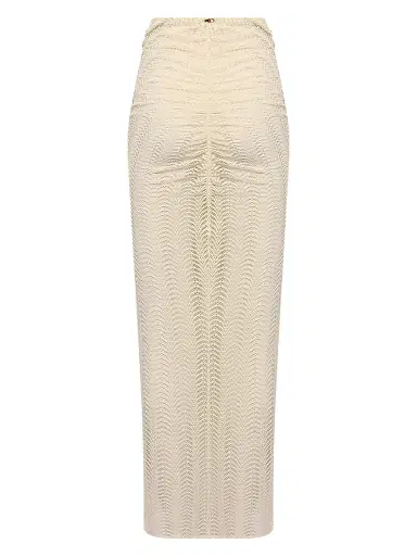 PatBo Women's Wave Mesh Maxi Skirt - Off White - Size Large | Thumbnail 3 PatBo Women's Wave Mesh Maxi Skirt - Off White - Size Large | Thumbnail 3