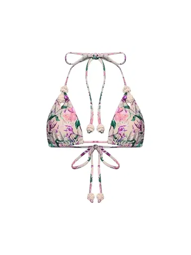 PatBo Women's Honey Flower Lace Triangle Bikini Top - Green - Size XS | Thumbnail 1 PatBo Women's Honey Flower Lace Triangle Bikini Top - Green - Size XS | Thumbnail 1