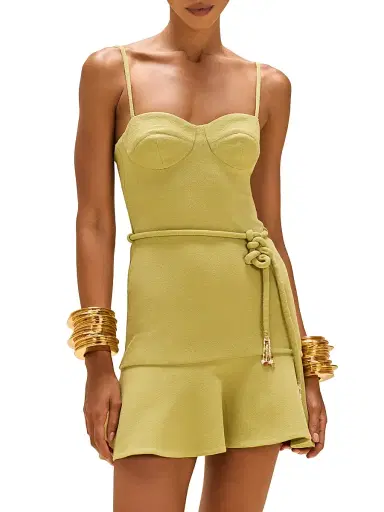 PatBo Women's Jade Knit Sleeveless A-Line Minidress | Thumbnail 2