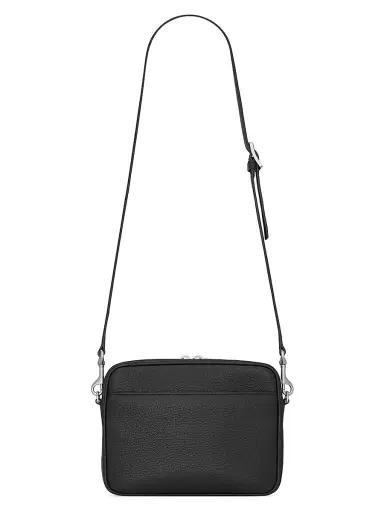 Saint Laurent Men's Small Camera Bag in Grained Leather - Black | Thumbnail 4 Saint Laurent Men's Small Camera Bag in Grained Leather - Black | Thumbnail 4