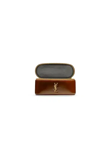 Saint Laurent Women's Gaby Vanity Bag in Patent Leather - Chataigne | Thumbnail 5