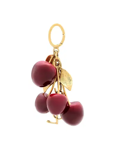 Saint Laurent Women's Cassandre Cherry Bag Charm in Resin and Metal | Thumbnail 5 Saint Laurent Women's Cassandre Cherry Bag Charm in Resin and Metal | Thumbnail 5