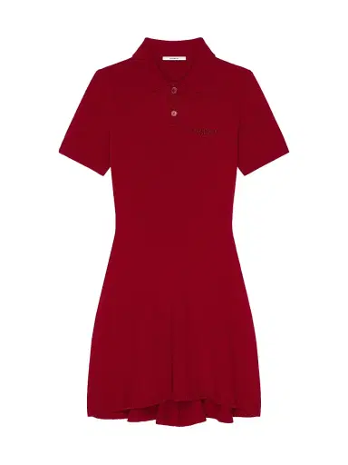 Givenchy Women's Polo Dress in Wool and Cashmere - Deep Red - Size XL | Thumbnail 1 Givenchy Women's Polo Dress in Wool and Cashmere - Deep Red - Size XL | Thumbnail 1