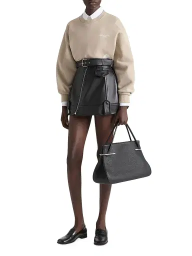 Givenchy Women's Sweatshirt in Fleece with Stamp Print - Beige Cappuccino | Thumbnail 3 Givenchy Women's Sweatshirt in Fleece with Stamp Print - Beige Cappuccino | Thumbnail 3