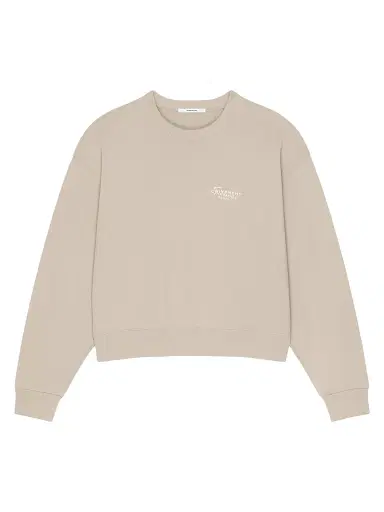 Givenchy Women's Sweatshirt in Fleece with Stamp Print - Beige Cappuccino | Thumbnail 1 Givenchy Women's Sweatshirt in Fleece with Stamp Print - Beige Cappuccino | Thumbnail 1