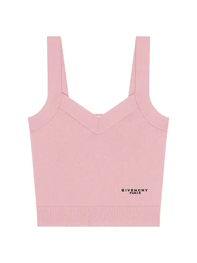 Women's Tank Top in Wool and Cashmere - Light Pink