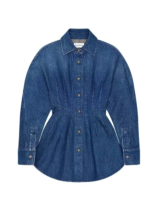 Women's Cocoon Dress in Denim - Medium Blue