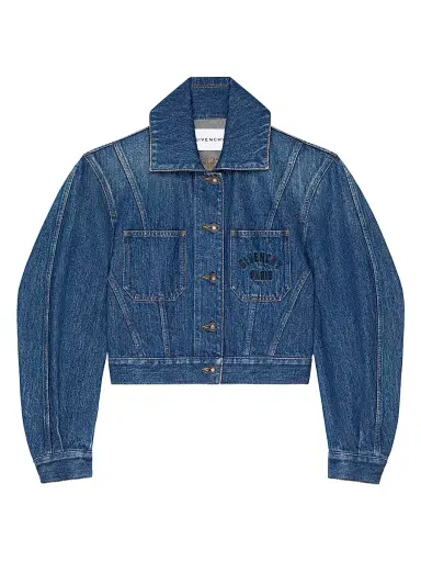 Givenchy Women's Cocoon Jacket in Denim - Medium Blue | Thumbnail 1