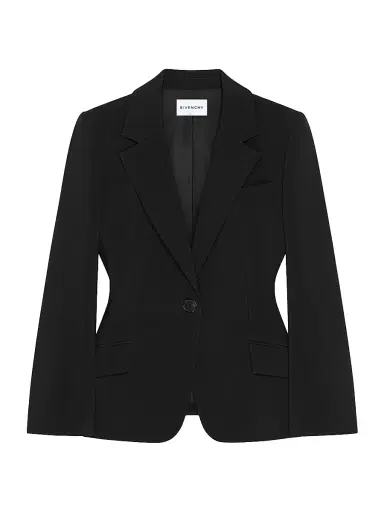 Givenchy Women's Single-Breasted Jacket in Crepe Cady | Thumbnail 1 Givenchy Women's Single-Breasted Jacket in Crepe Cady | Thumbnail 1