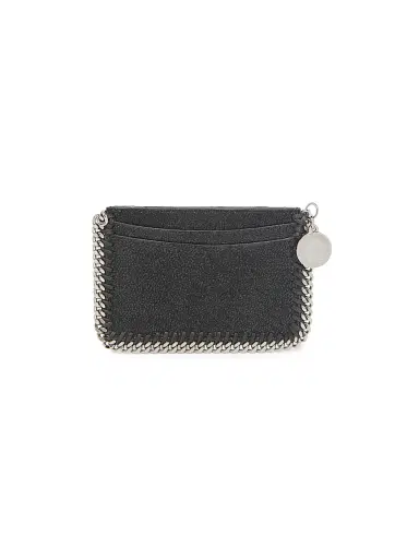 Stella McCartney Women's Falabella Chain Trim Card Case - Black | Thumbnail 1