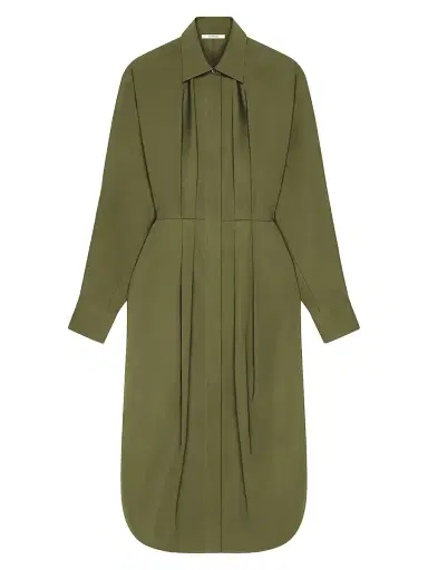 Givenchy Women's Shirt Dress in Poplin - Khaki | Thumbnail 1