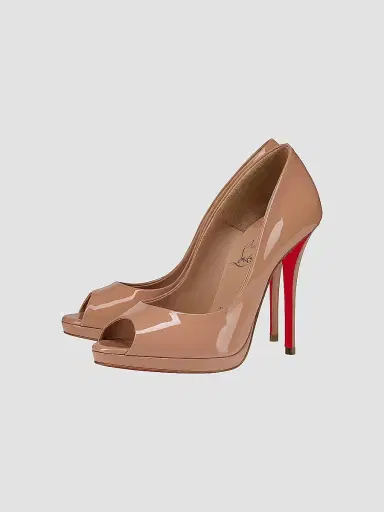 Christian Louboutin Women's Lady Z 120MM Patent Leather Pumps | Thumbnail 2