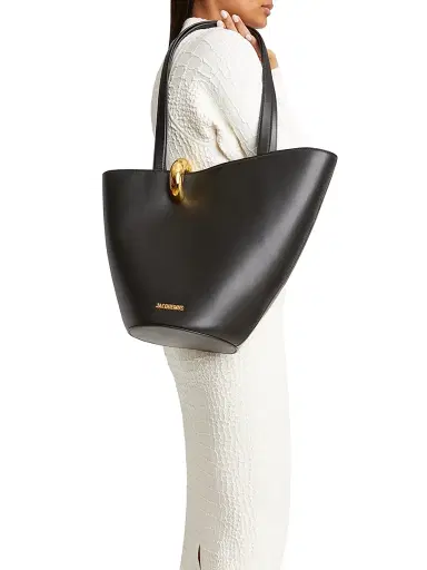 Jacquemus Women's Le Bambola Moyen Leather Tote Bag | Thumbnail 2 Jacquemus Women's Le Bambola Moyen Leather Tote Bag | Thumbnail 2