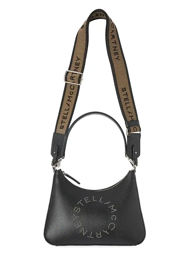 Stella McCartney Women's Studded Logo Shoulder Bag - Black