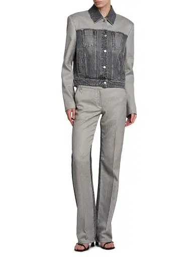 Stella McCartney Women's Tailoring Mixed Jeans - Grey Wash - Size 30 | Thumbnail 2