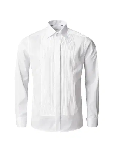 Eton Men's Slim-Fit Plissé Shirt - White - Size 17.5 | Thumbnail 2