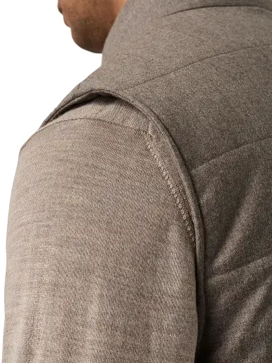 Eton Men's Quilted Wool Zip-Front Vest | Thumbnail 4