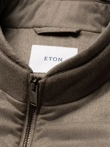 Eton Men's Quilted Wool Zip-Front Vest | Thumbnail 5