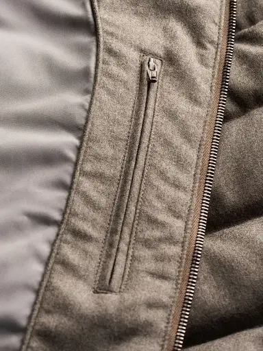 Eton Men's Quilted Wool Zip-Front Vest | Thumbnail 6