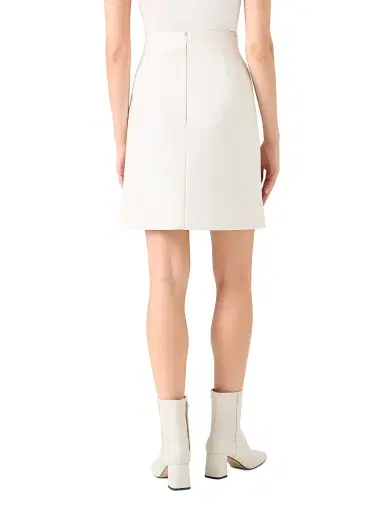 Akris punto Women's Faux Patent Leather A-Line Miniskirt | Thumbnail 4 Akris punto Women's Faux Patent Leather A-Line Miniskirt | Thumbnail 4