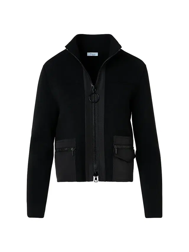 Women's Boxy Milano Knit Full-Zip Jacket - Black
