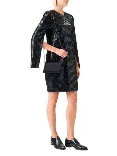 Akris Women's Sequined Long-Sleeve Sheath Cocktail Dress | Thumbnail 2