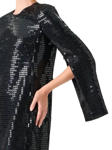 Akris Women's Sequined Long-Sleeve Sheath Cocktail Dress | Thumbnail 6