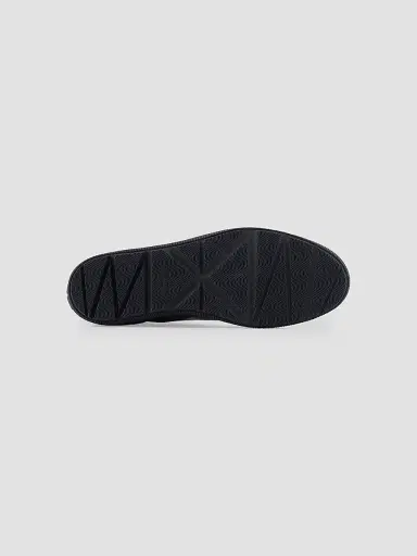 Giorgio Armani Men's Leather Knit-Lining Low-Top Sneakers - Black - Size 9.5 | Thumbnail 4 Giorgio Armani Men's Leather Knit-Lining Low-Top Sneakers - Black - Size 9.5 | Thumbnail 4